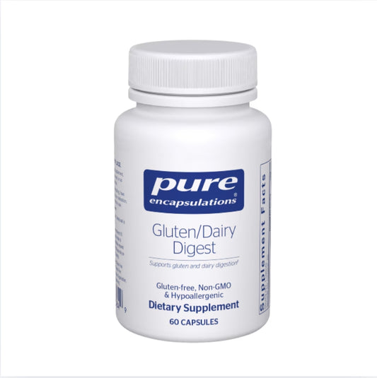 美國Pure Encapsulations  麩質乳製品消化酶 Gluten/Dairy Digest，60粒 膠囊