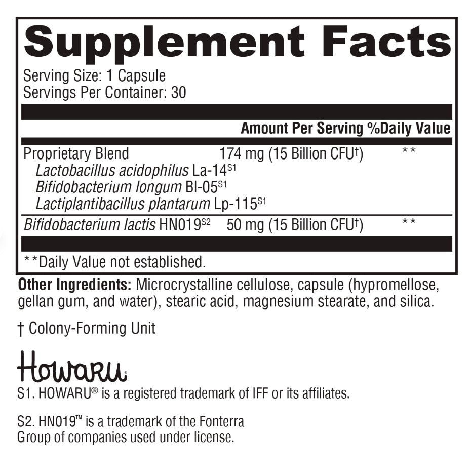 美國XYMOGEN 300億 CFU 腸道益生菌 微生態平衡 ProbioMax Daily 30B，30 粒膠囊