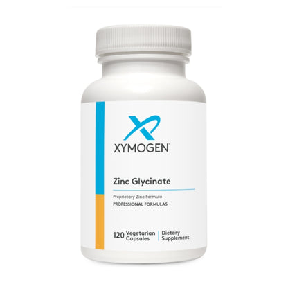 美國XYMOGEN 甘氨酸鋅  Zinc Glycinate，120 粒素食膠囊
