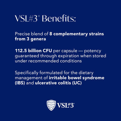 美國VSL#3 1125億8種高效活性益生菌舒暢配方 60顆膠囊 止腸易激  有助改善IBS IBD及其他嚴重腸病