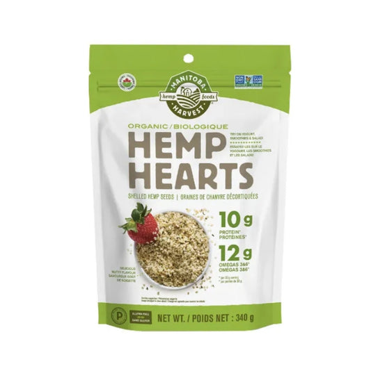 加拿大MANITOBA HARVEST Organic Hemp Hearts 有机火麻仁 340克 超级食物 润肠胃 平衡血压胆固醇