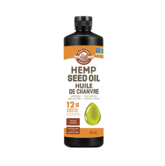 加拿大Manitoba Harvest Natural Hemp Seed Oil 355ml 天然火麻仁油355毫升冷壓萃取潤腸胃平衡血壓膽固醇