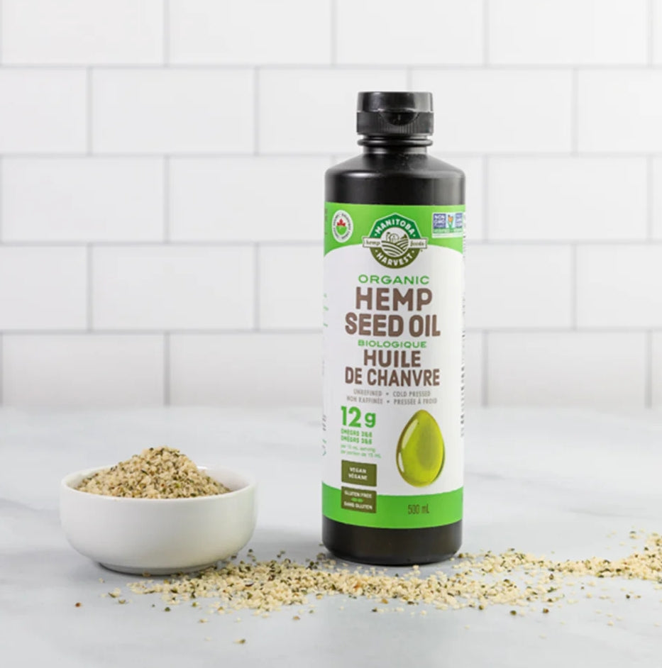 加拿大Manitoba Harvest Organic Hemp Seed Oil 有機火麻仁油 500 mL冷壓萃取潤腸胃平衡血壓膽固醇