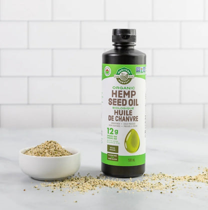 加拿大Manitoba Harvest Organic Hemp Seed Oil 有機火麻仁油 500 mL冷壓萃取潤腸胃平衡血壓膽固醇