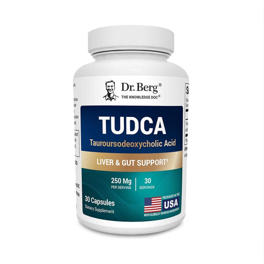 美國Dr. Berg 牛磺熊去氧膽酸 TUDCA 250 mg，30粒胶囊