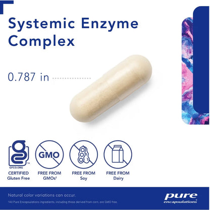 美國Pure Encapsulations 系統性酶關節軟骨健康 Systemic Enzyme Complex 180粒膠囊
