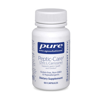 美國Pure Encapsulations 肌肽鋅 Peptic-Care‡ (Zinc-L-Carnosine)，60粒 膠囊