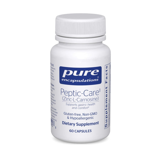 美國Pure Encapsulations 肌肽鋅 Peptic-Care‡ (Zinc-L-Carnosine)，60粒 膠囊