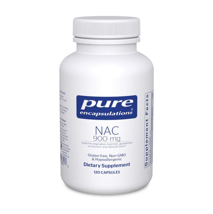 美國Pure Encapsulations N-乙醯-l-半胱氨酸 NAC (N-acetyl-l-Cysteine) 900 mg，120粒 膠囊