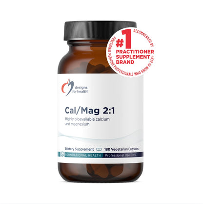 美國Designs for Health 鈣鎂2：1  Cal/Mag 2：1，180粒 膠囊，骨骼支持