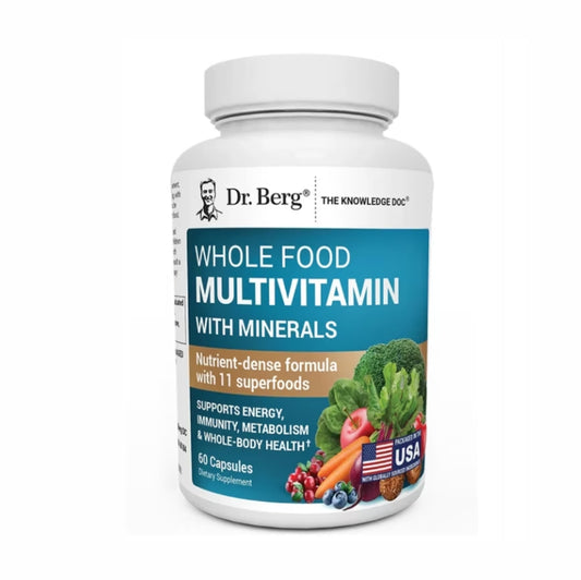 美國Dr. Berg 有機全食複合維生素礦物質草本精華 Whole Food Multivitamin with Minerals，60粒膠囊