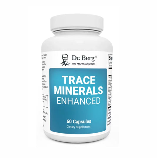 美國Dr. Berg 强效複合礦物質配方 Trace Mineral Enhanced，60粒膠囊