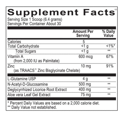 美國Ortho Molecular Product 谷氨酰胺草本配方 GlutaShield，香草，192g