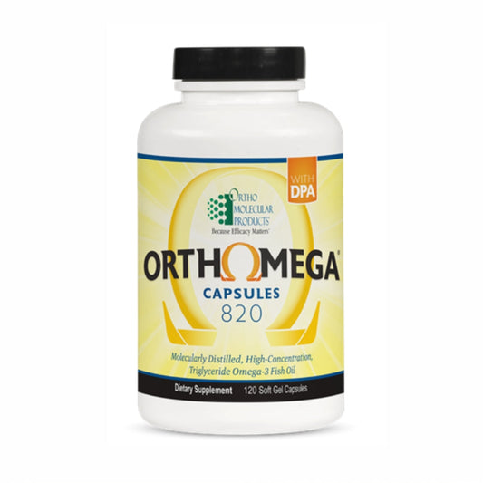 美國Ortho Molecular Product 高濃度魚油Orthomega 820，120粒 軟膠囊