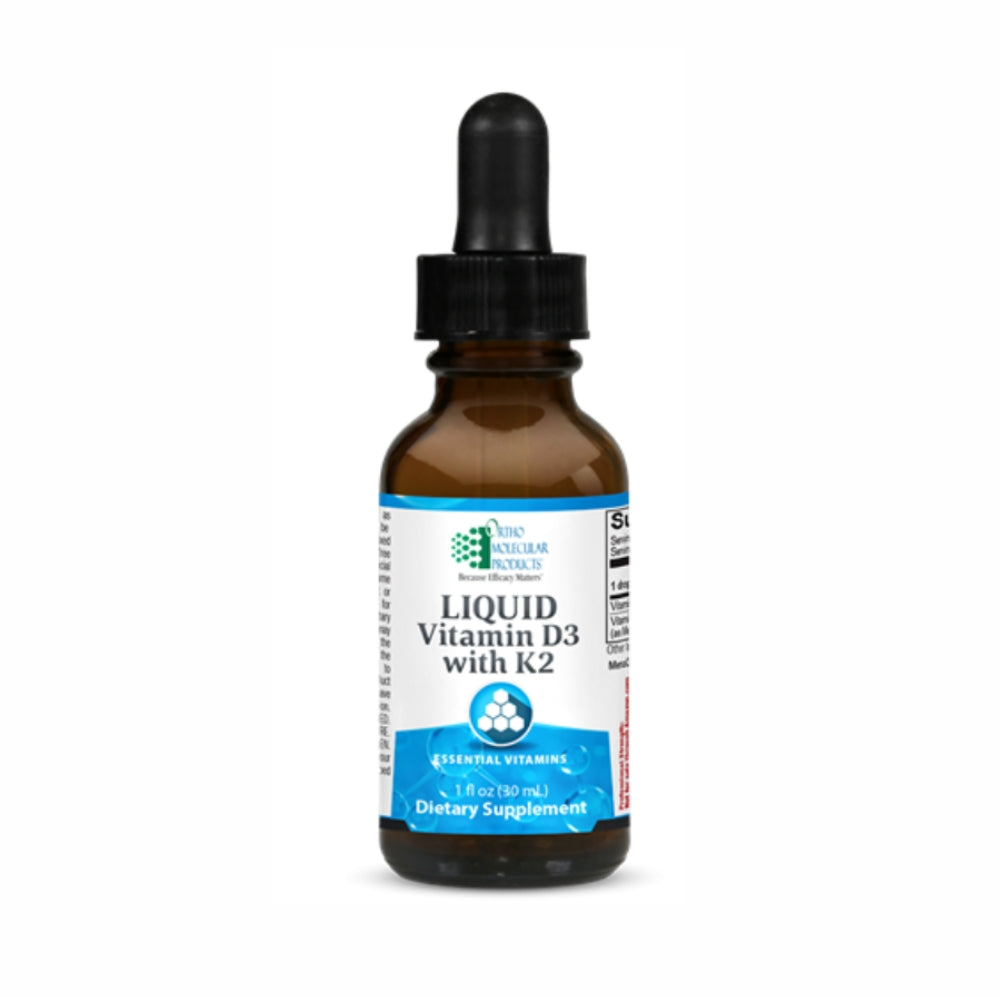 美國Ortho Molecular Product 液體維生素D3 1000 iu + K2, Liquid Vitamin D3 with K2，30 ml