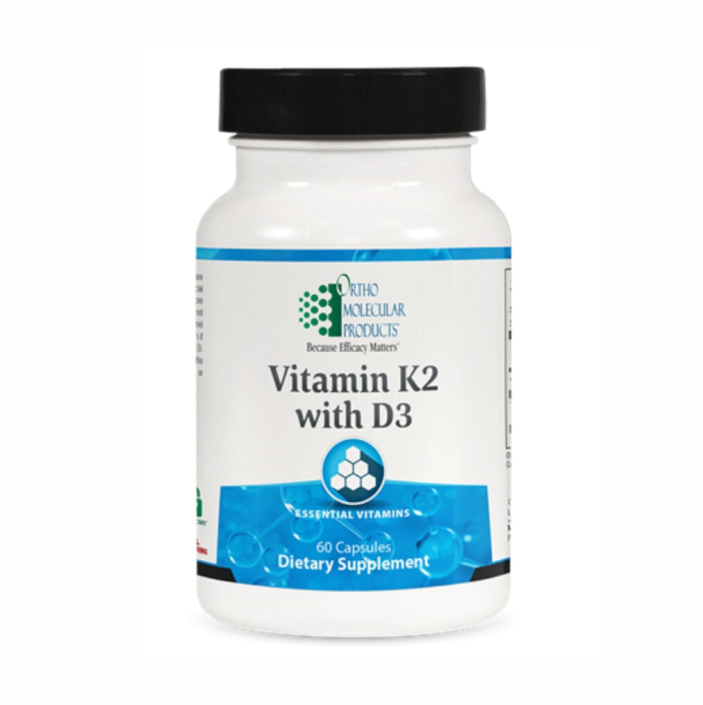 美國Ortho Molecular Product 維生素D3 5000IU + K2 ，60粒 膠囊