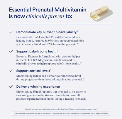 美國Ritual孕婦產前複合維生素 Women's Prenatal Multivitamins，60粒 膠囊