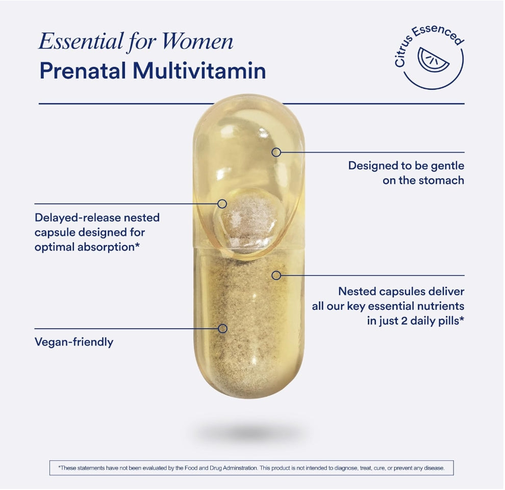 美國Ritual孕婦產前複合維生素 Women's Prenatal Multivitamins，60粒 膠囊