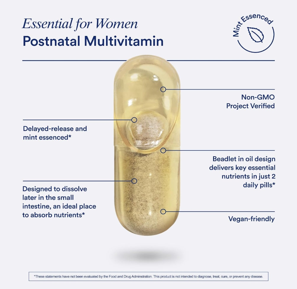 美國Ritual 孕婦產後複合維生素 Women's Postnatal Multivitamin，60粒 膠囊