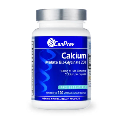 加拿大CanPrev 鈣（蘋果酸/甘氨酸） Calcium Malate Bis-Glycinate，120粒 膠囊
