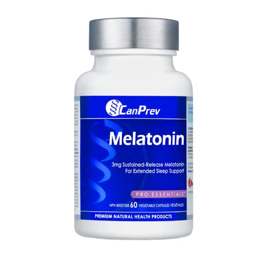 加拿大CanPrev 緩釋褪黑素  Melatonin Sustained-Release 3mg，60粒 膠囊