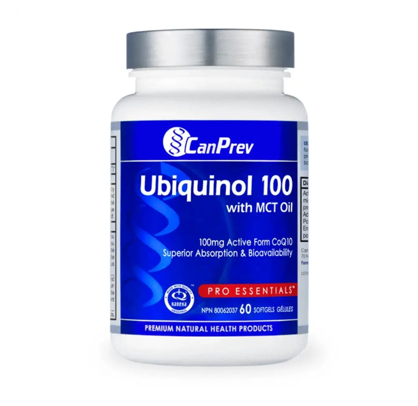 加拿大CanPrev 泛醇活性輔酶CoQ10  Ubiquinol 100mg，60粒 膠囊