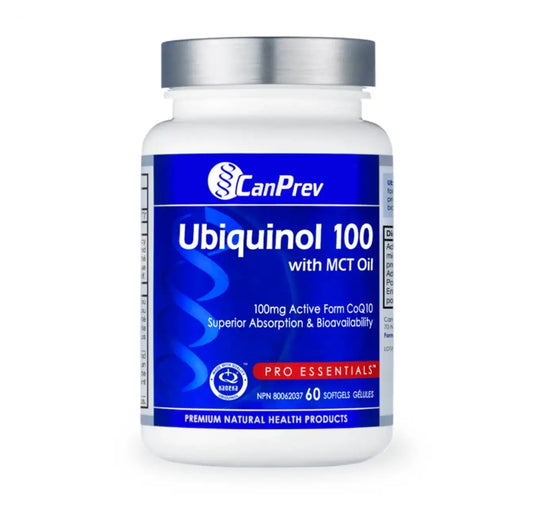 加拿大CanPrev 泛醇活性輔酶CoQ10  Ubiquinol 100mg，60粒 膠囊