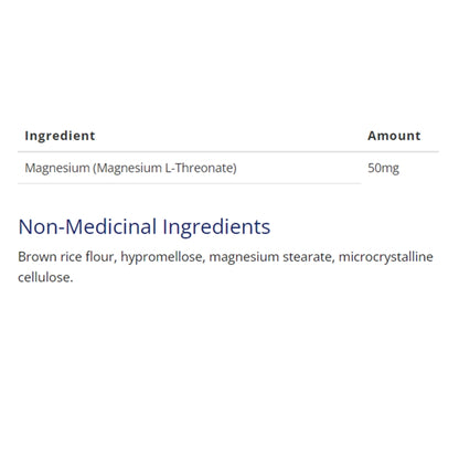 加拿大CanPrev 蘇糖酸鎂 Magnesium Threonate，120粒 膠囊