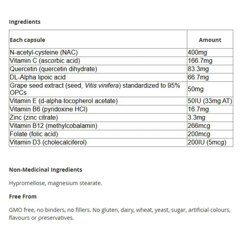 加拿大CanPrev 清肺膠囊 Healthy Lungs，90粒 膠囊