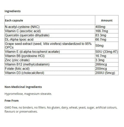 加拿大CanPrev 清肺膠囊 Healthy Lungs，90粒 膠囊