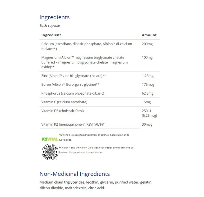 加拿大CanPrev 鈣鎂配方 Inno-Cal-Mag Advanced，120粒膠囊