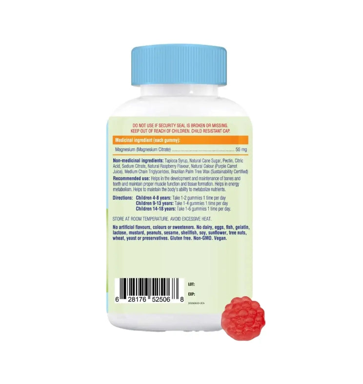 加拿大直送allKiDz 兒童檸檬酸鎂軟糖 Naturals Magnesium,  80粒