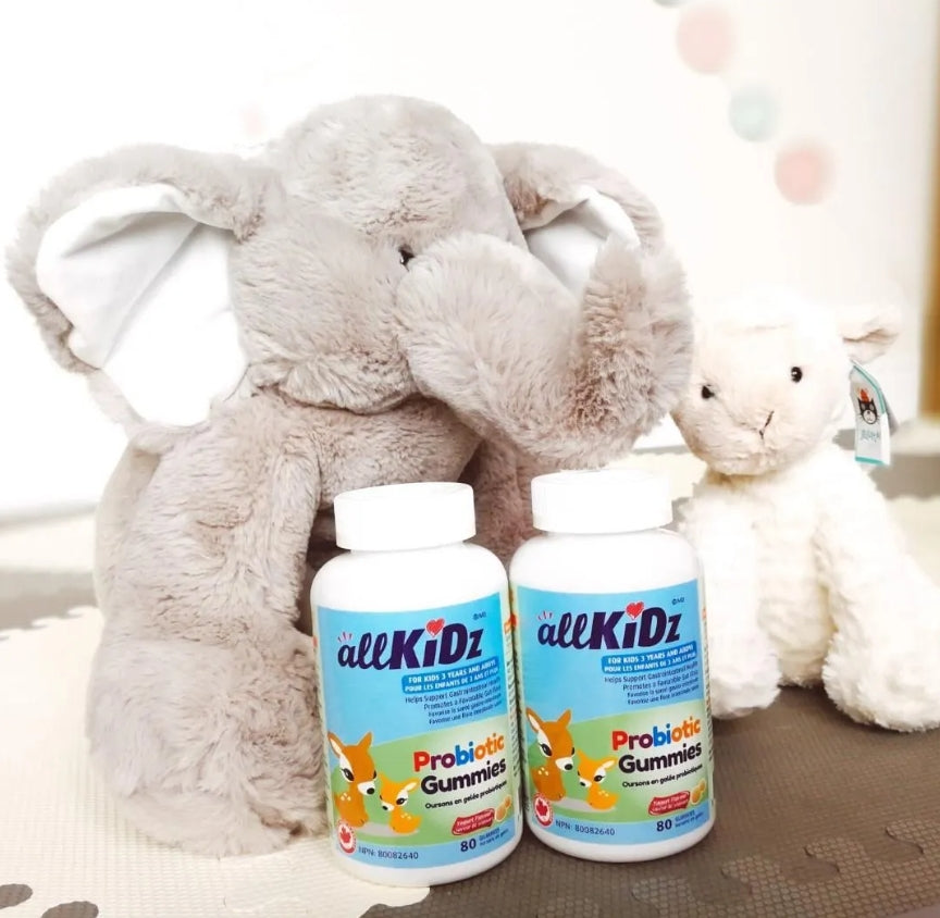 加拿大直送allKiDz 兒童益生菌軟糖 LactoSpore® Probiotic Gummies, 酸奶味/80粒