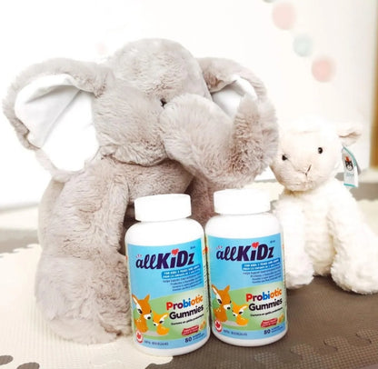 加拿大直送allKiDz 兒童益生菌軟糖 LactoSpore® Probiotic Gummies, 酸奶味/80粒