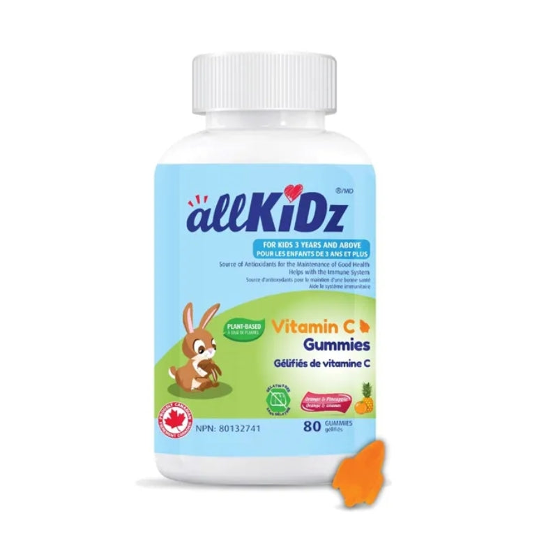加拿大直送allKiDz 兒童維生素C軟糖 Vitamin C Gummies, 80粒