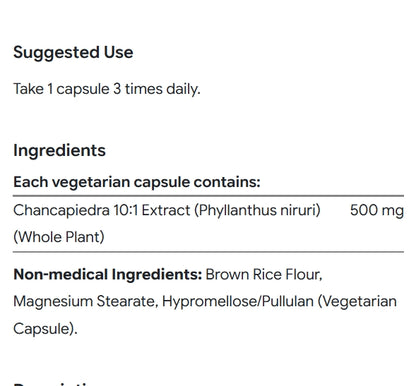 Organika Chanca Piedra, 90 Capsules