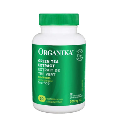 加拿大直送Organika 綠茶素 Green Tea Extract, 300mg, 60 Capsules