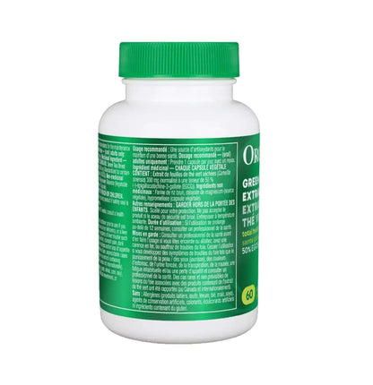 加拿大直送Organika 綠茶素 Green Tea Extract, 300mg, 60 Capsules