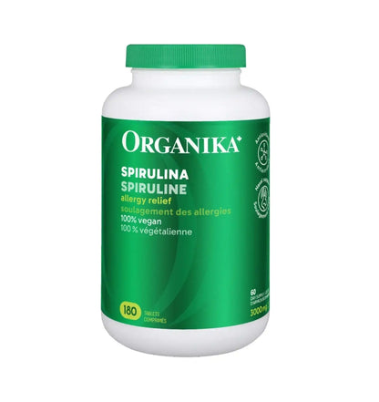 加拿大直送Organika 螺旋藻片 SPIRULINA, 1000 mg, 180 Tablets