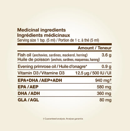加拿大直送NutraSea 兒童專注力魚油 ADHD Targeted Omega-3 Citrus Punch 200mL