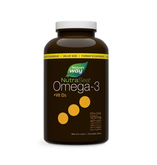 加拿大直送NutraSea 魚油+維他命D3 Omega 3 + Vitamin D3 240 softgels