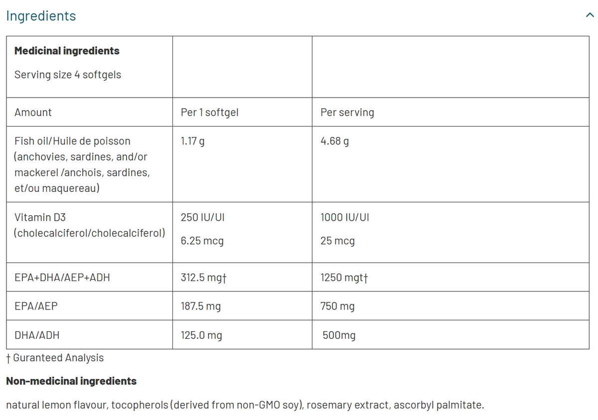 加拿大直送NutraSea 魚油+維他命D3 Omega 3 + Vitamin D3 240 softgels