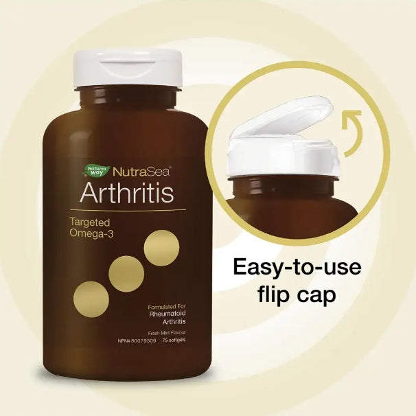 加拿大直送NutraSea 關節炎靶向魚油 Arthritis Targeted Omega-3 Fresh Mint 75 Softgels