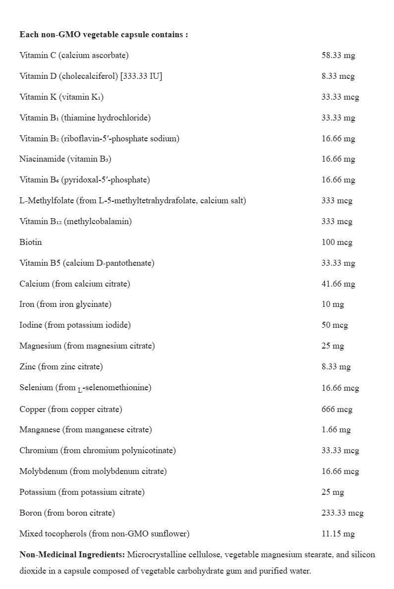 加拿大直送NFH 產前維生素 Prenatal SAP 180 Capsules Exp: 02/2028