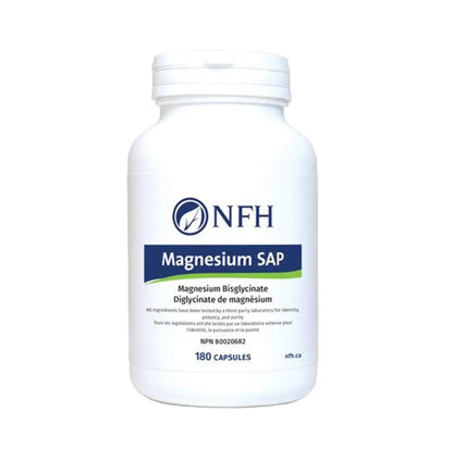 加拿大直送NFH 雙甘氨酸鎂 Magnesium SAP 180 Capsules Exp: 05/2028