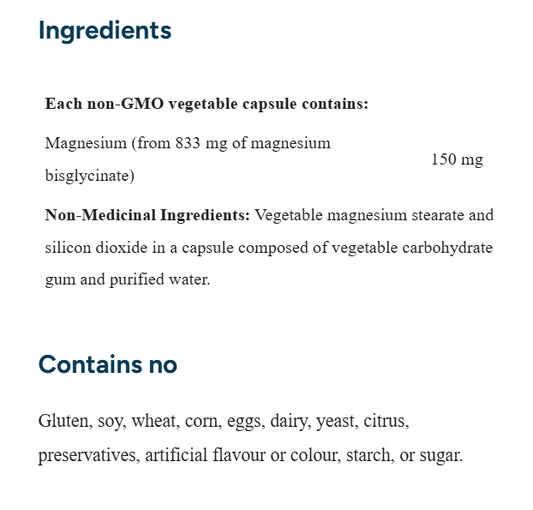 NFH Magnesium SAP 180 Capsules Exp: 05/2028