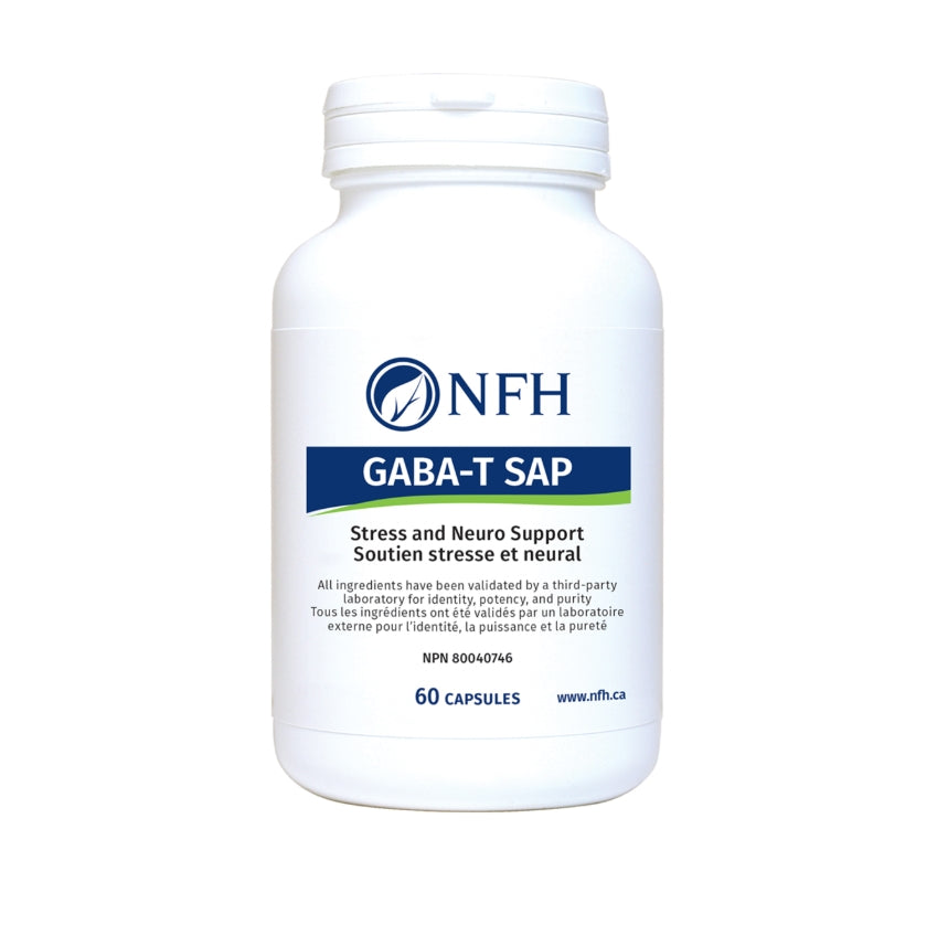 加拿大直送NFH 氨基丁酸 GABA-T SAP 60 Capsules Exp: 02/2029