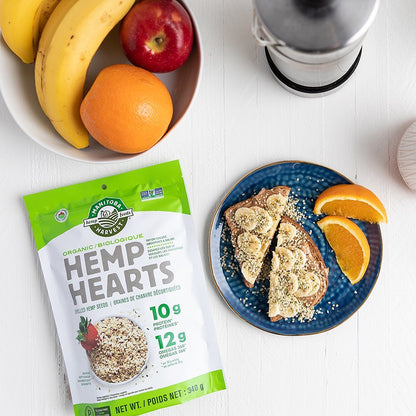 加拿大MANITOBA HARVEST Organic Hemp Hearts 有机火麻仁 340克 超级食物 润肠胃 平衡血压胆固醇