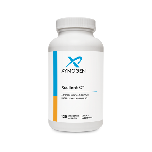 美國XYMOGEN - 高效維生素 C + 黑胡椒  Xcellent C，120 粒膠囊