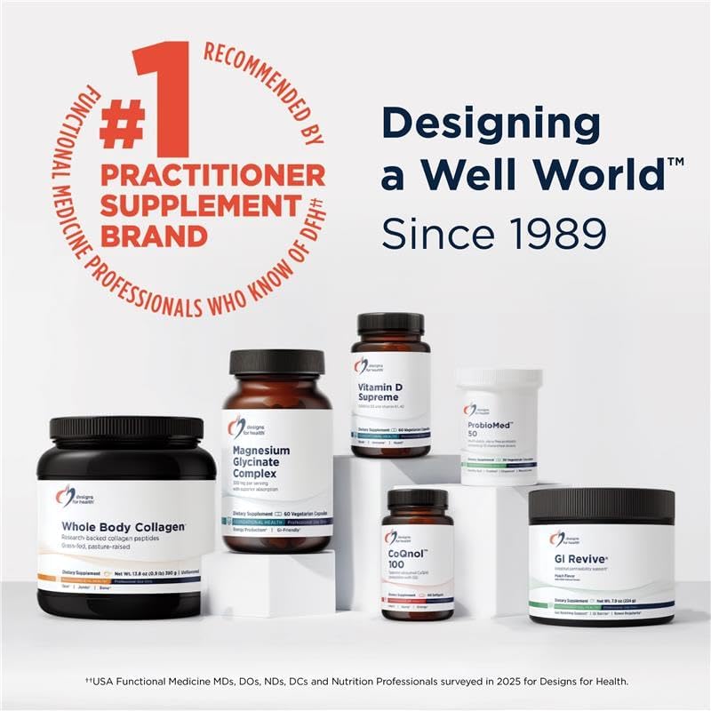 美國Designs for Health  SAMe（對甲苯磺酸硫酸鹽）甲基化支持, 30 粒素食膠囊